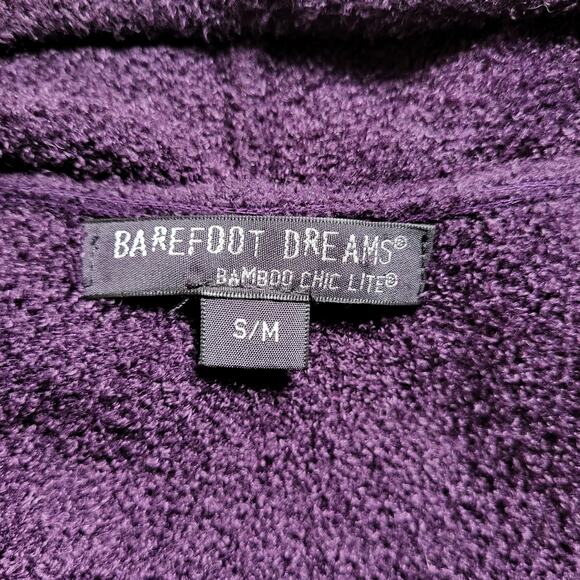 Barefoot Dreams Bamboo Chic Lite 436 Amethyst Purple Long Cardigan Sweatr Sz S-M - Picture 7 of 8